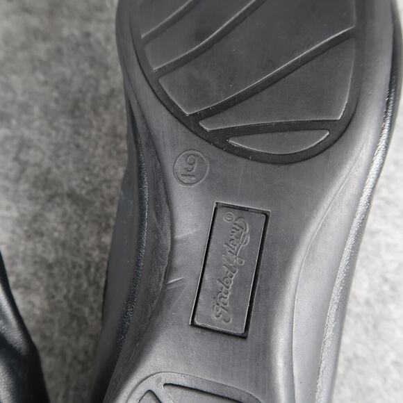 Faded Glory Shoes Womens 9 Ballet Flats Comfort Memory Foam Black Slip On Casual - Picture 12 of 12